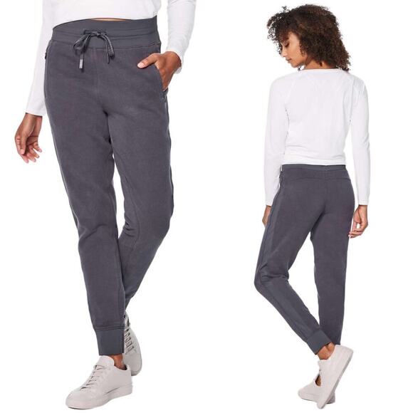Lululemon Get Going Jogger Dark Shadow Size 6 Athletic Loungewear Cotton Terry - Picture 1 of 9
